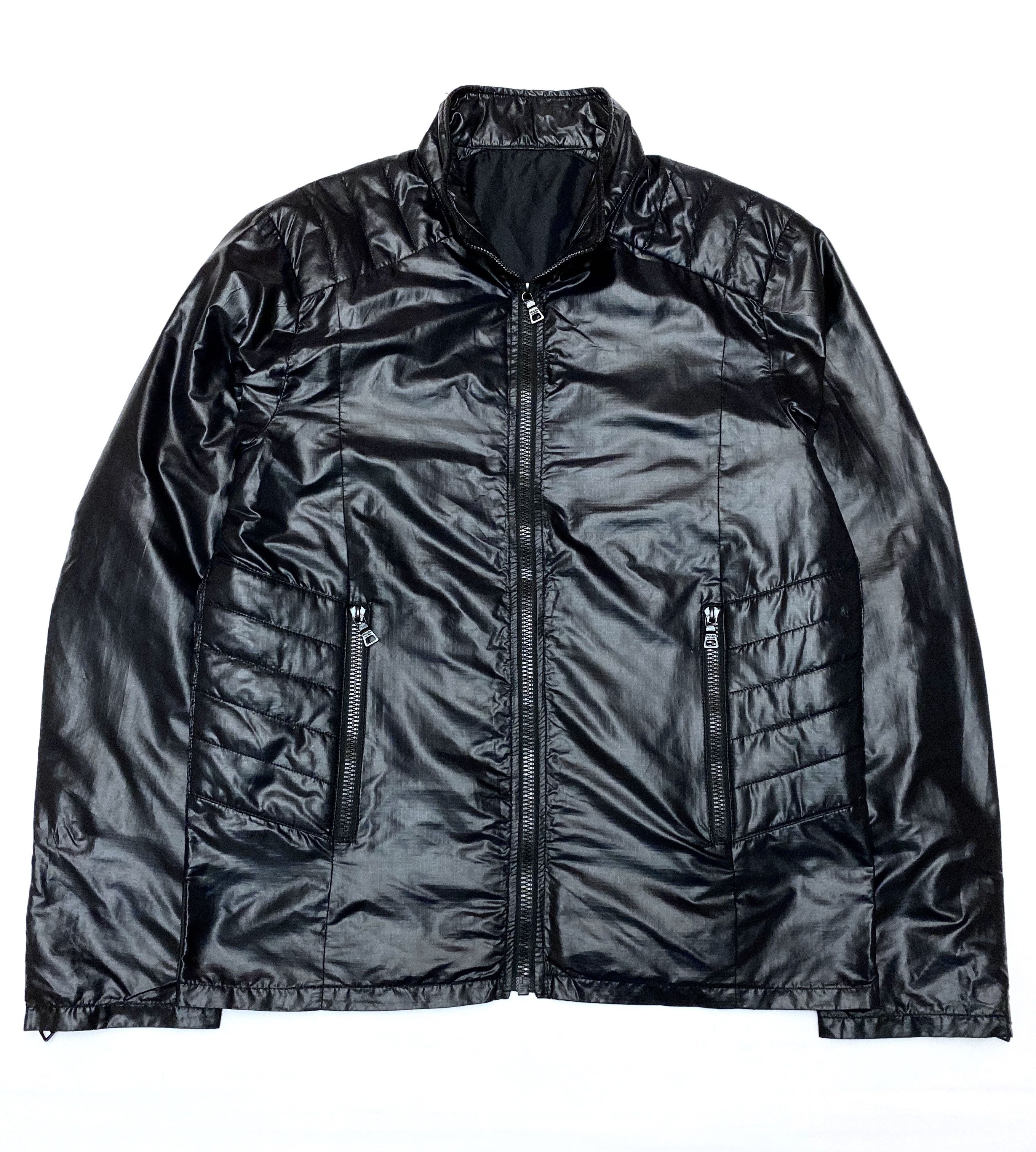 ジャケット・アウター Trendywoobi 2tone Nylon Panel Jacket LZLRUN Y2k Vintage Zip Up Reflective Jacket for Men and
