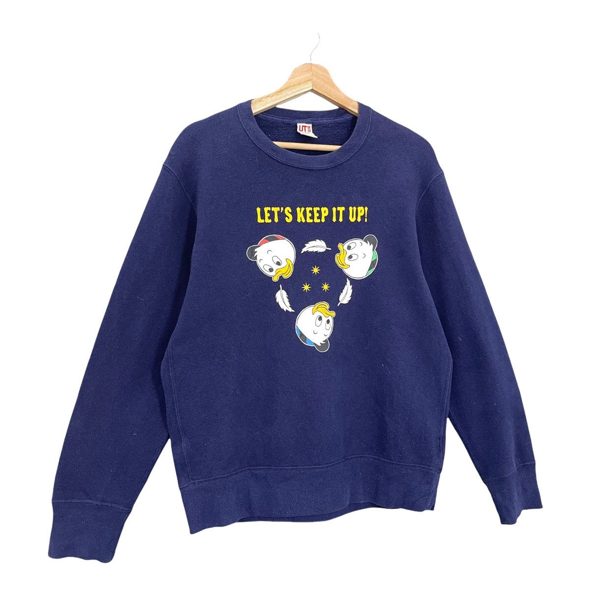Disney Donald Duck Big Logo Crewneck Sweatshirt Size M Size US M / EU 48-50 / 2 - 2 Thumbnail