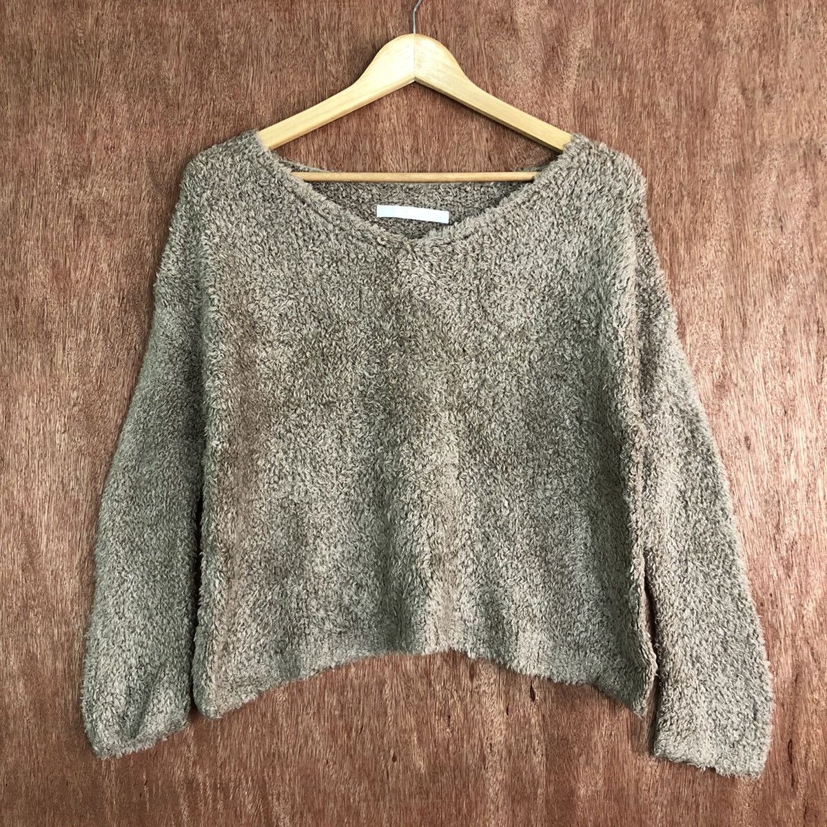 Homespun Knitwear × Japanese Brand Spick & Span Brown Mohair Baggy Knitwear Size US M / EU 48-50 / 2 - 3 Thumbnail
