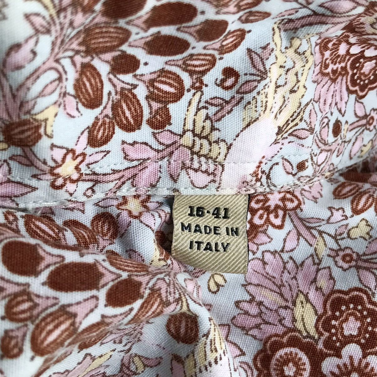 Burberry RARE! Burberry Floral Print Shirt Made in Italy Size US M / EU 48-50 / 2 - 7 Thumbnail