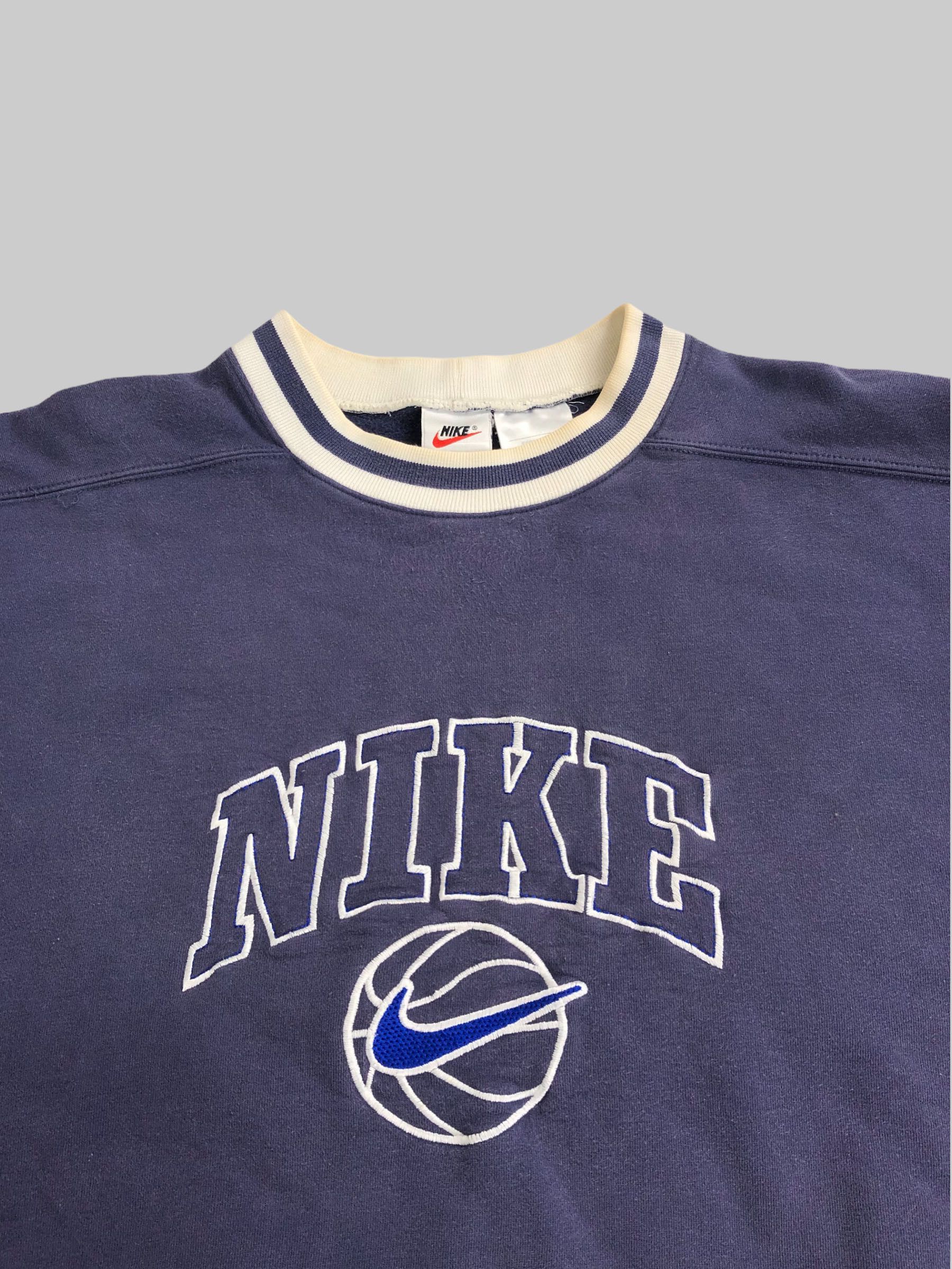 Nike Vintage 90s Nike Basketball Center Swoosh Big Logo Size US XL / EU 56 / 4 - 3 Thumbnail