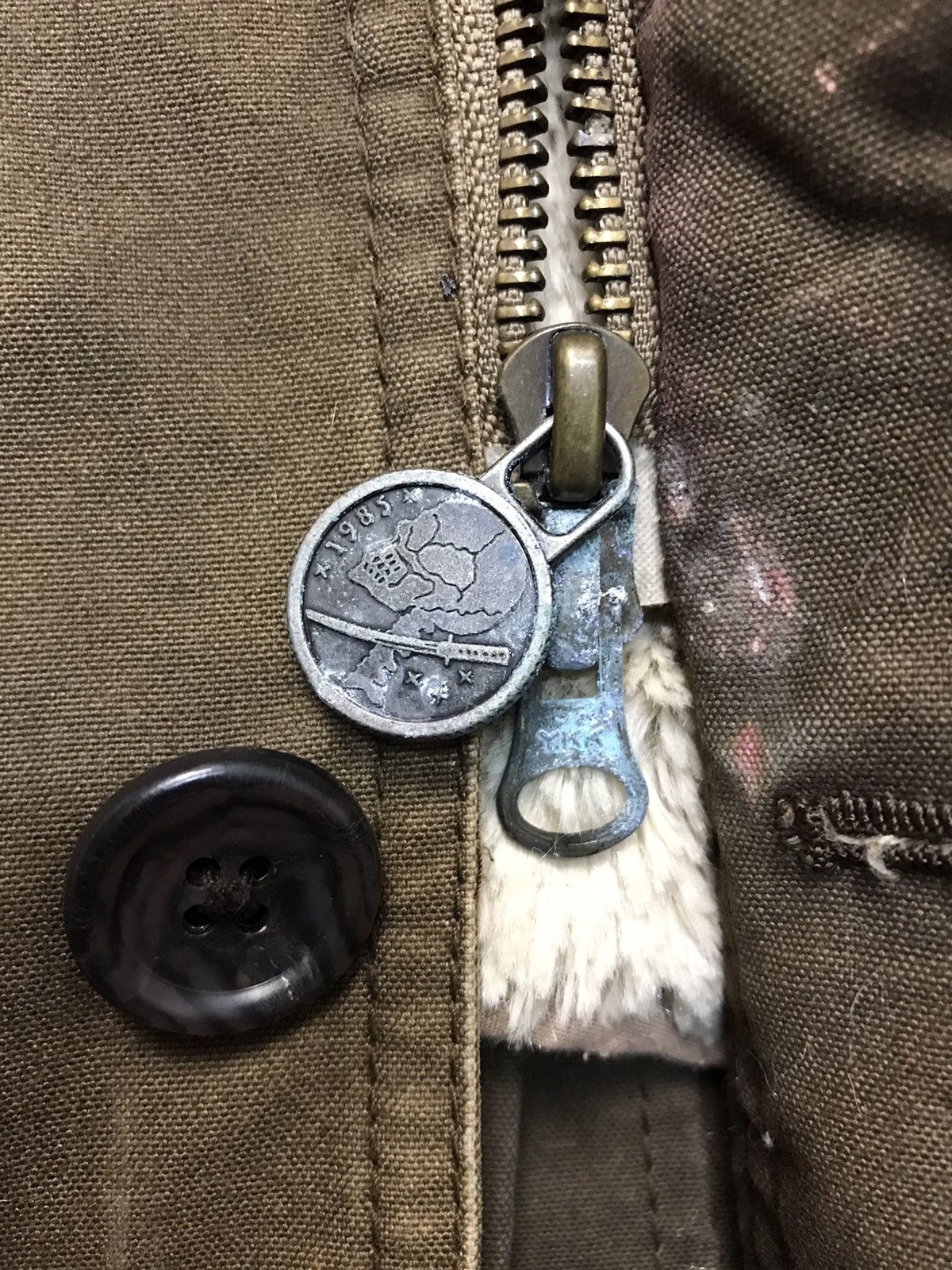 If Six Was Nine × PPFM × Seditionaries VINTAGE 80s PPFM FUR SHOULDER BROWN DOUBLE LINING JACKET Size US M / EU 48-50 / 2 - 9 Thumbnail