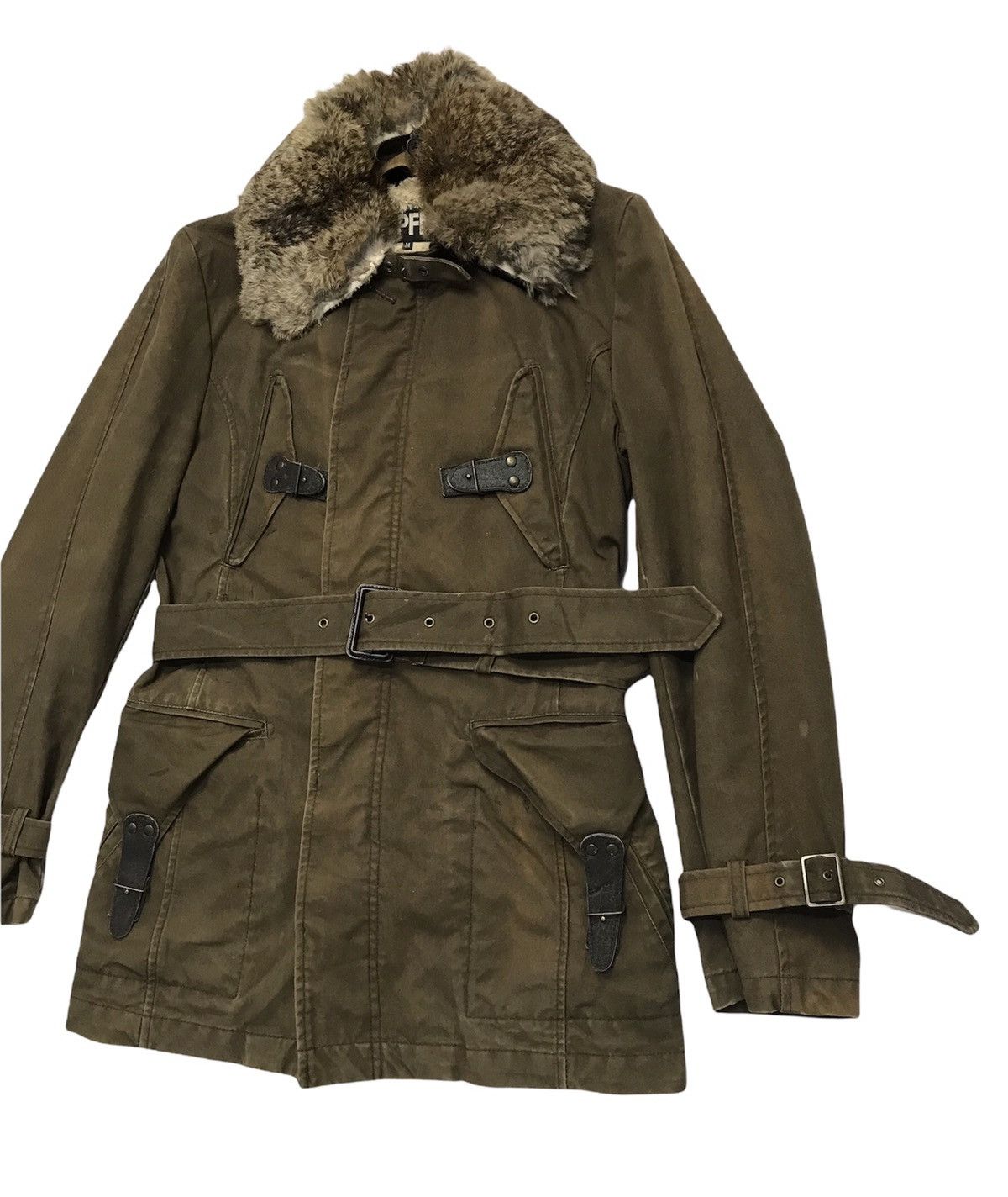 If Six Was Nine × PPFM × Seditionaries VINTAGE 80s PPFM FUR SHOULDER BROWN DOUBLE LINING JACKET Size US M / EU 48-50 / 2 - 2 Thumbnail