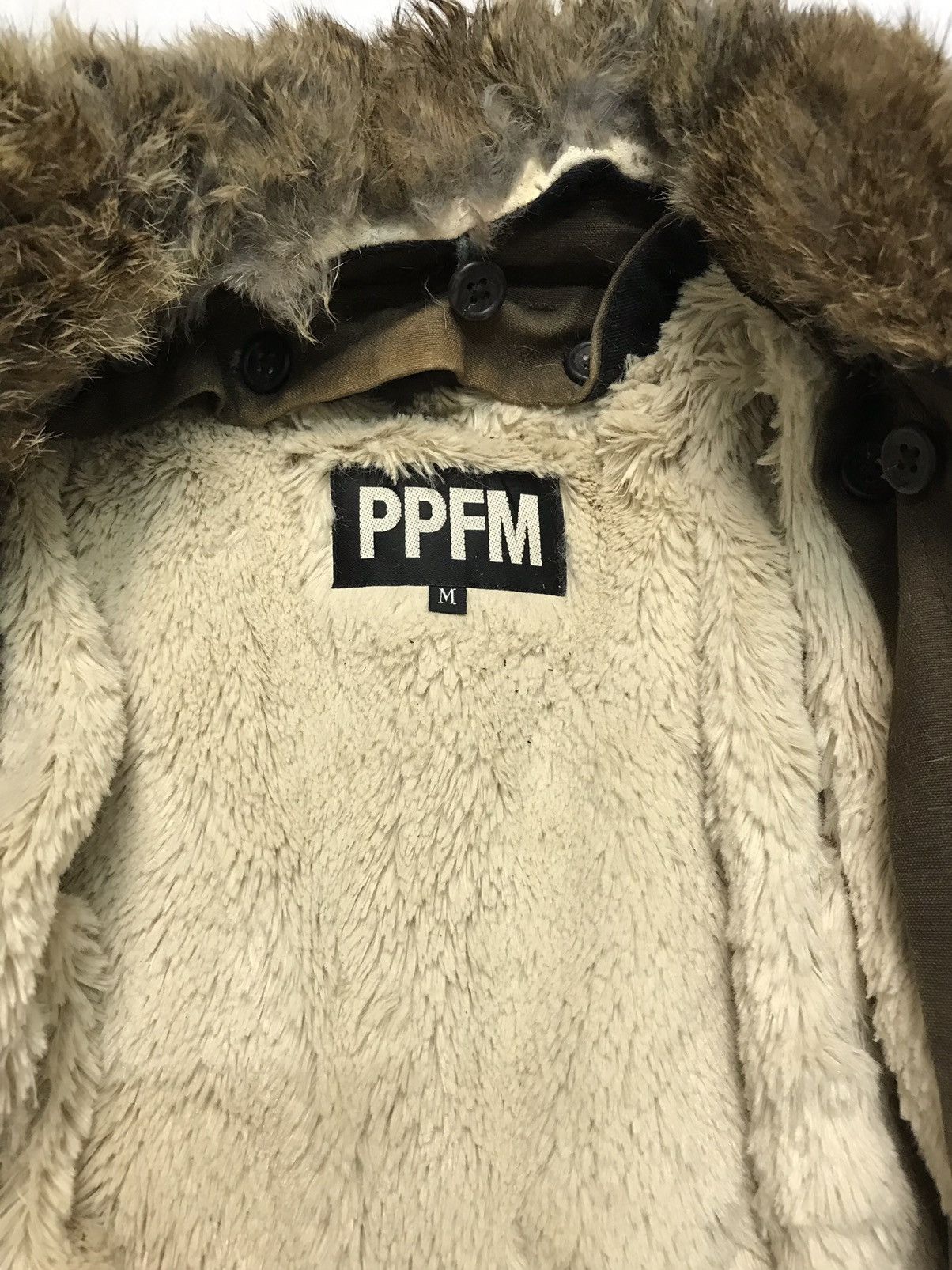 If Six Was Nine × PPFM × Seditionaries VINTAGE 80s PPFM FUR SHOULDER BROWN DOUBLE LINING JACKET Size US M / EU 48-50 / 2 - 13 Thumbnail