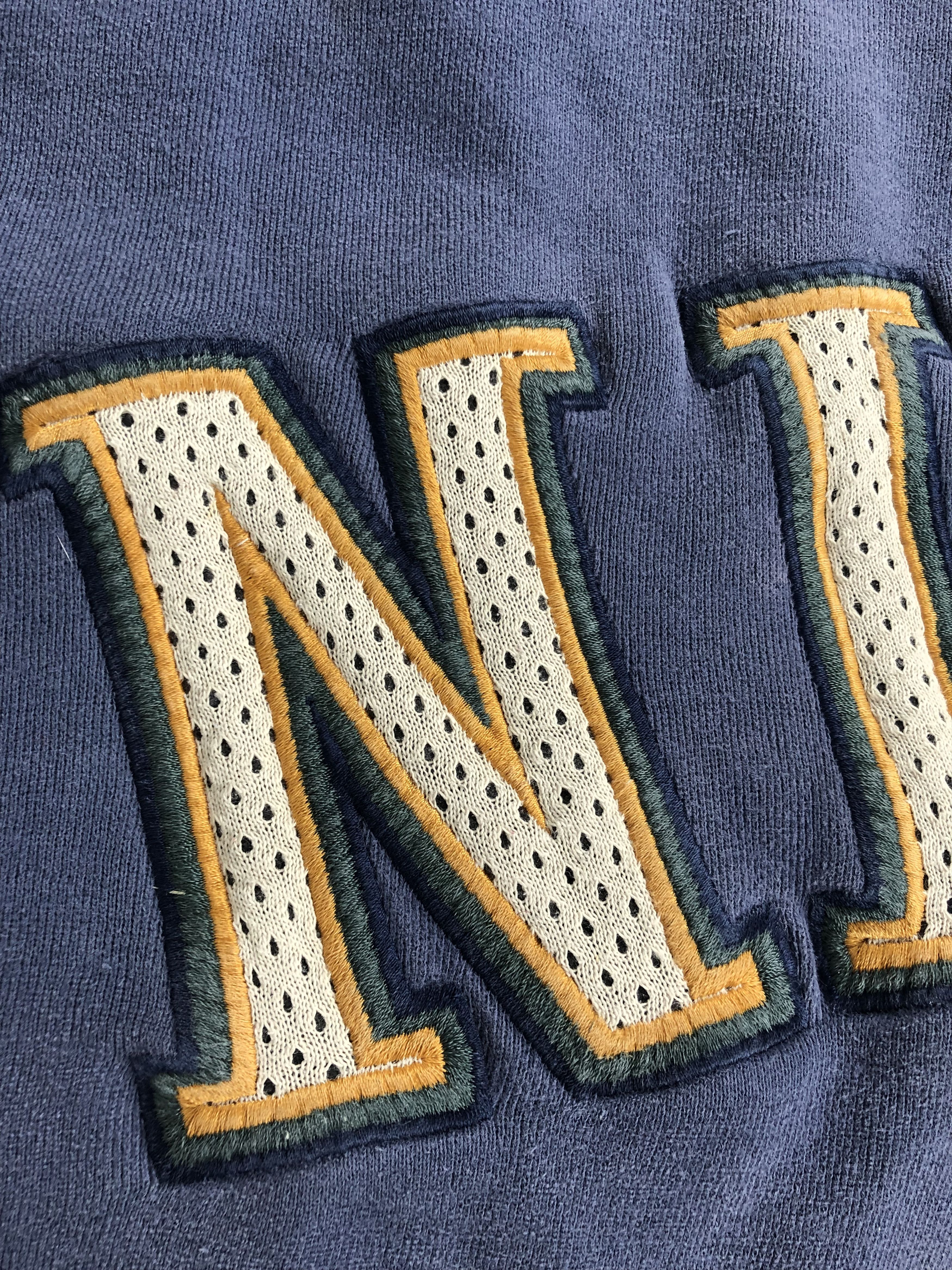 Nike Vintage 90s Nike Center Big Logo sweatshirts thrashed Size US XL / EU 56 / 4 - 4 Thumbnail