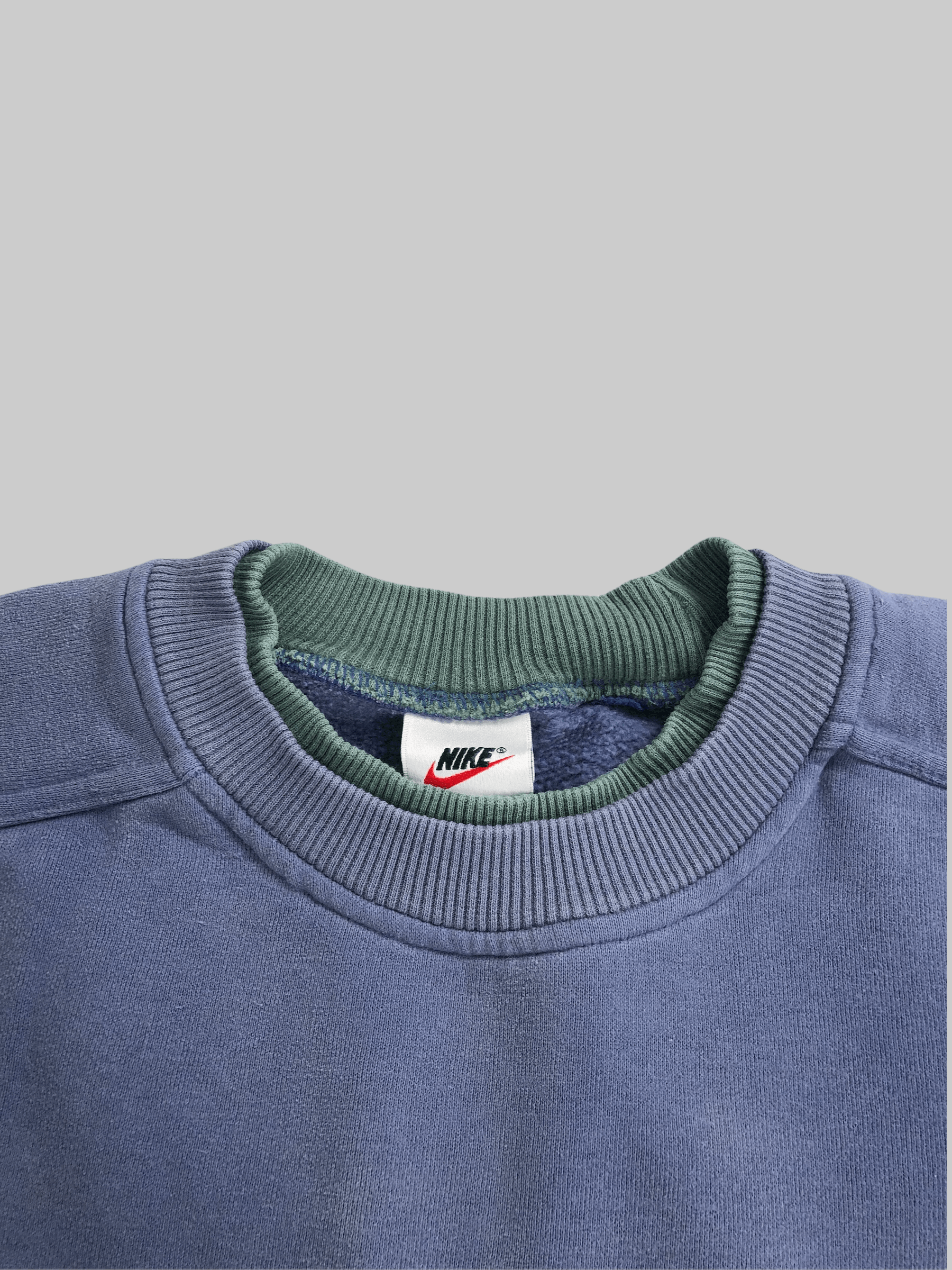 Nike Vintage 90s Nike Center Big Logo sweatshirts thrashed Size US XL / EU 56 / 4 - 17 Thumbnail