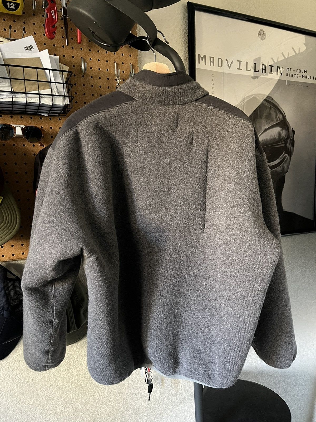 Cav Empt Grey Furry Back Fleece Zip Up Size US M / EU 48-50 / 2 - 5 Thumbnail