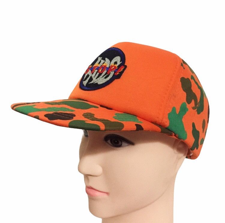 Vintage 90s CAMO STOP! LOGO MADE IN TAIWAN TRUCKER HATS CAP Size ONE SIZE - 2 Thumbnail