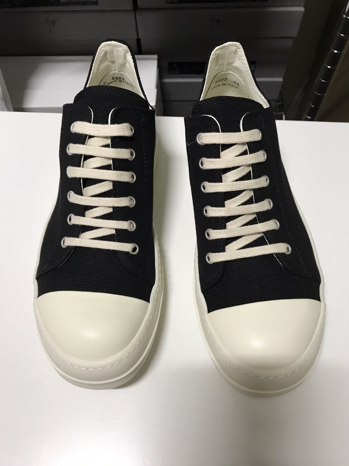 Rick Owens Drkshdw 17SS RAMONES LOW CVP SNEAKERS | Grailed