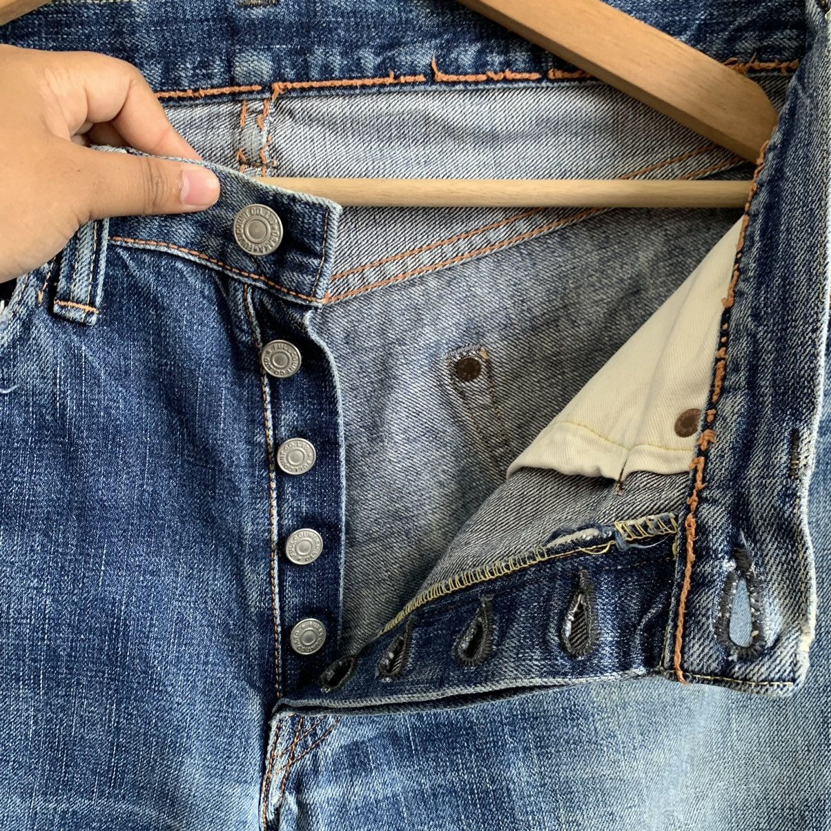 Full Count & Co. Osaka Full Count Selvedge Distressed Denim Jeans Size US 31 - 8 Thumbnail