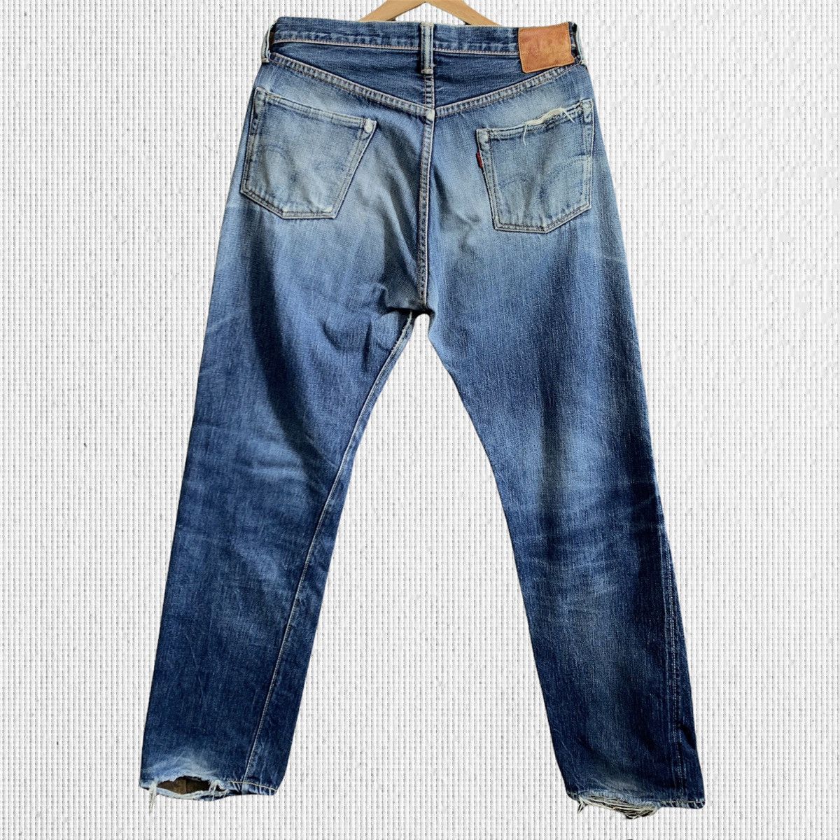 Full Count & Co. Osaka Full Count Selvedge Distressed Denim Jeans Size US 31 - 2 Thumbnail