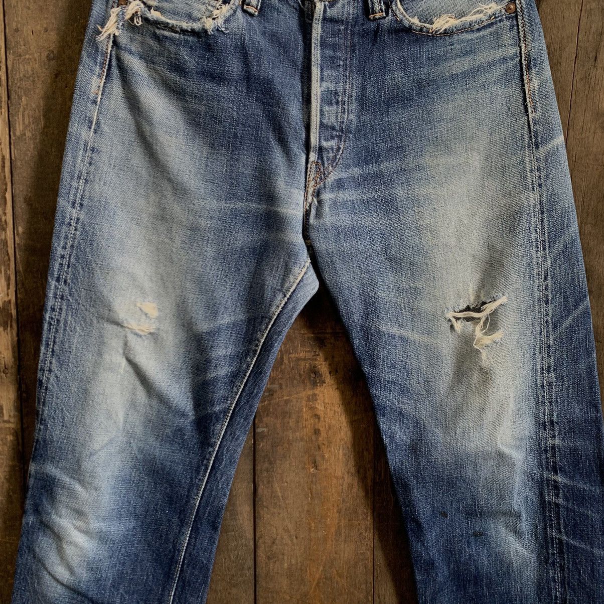 Full Count & Co. Osaka Full Count Selvedge Distressed Denim Jeans Size US 31 - 4 Thumbnail