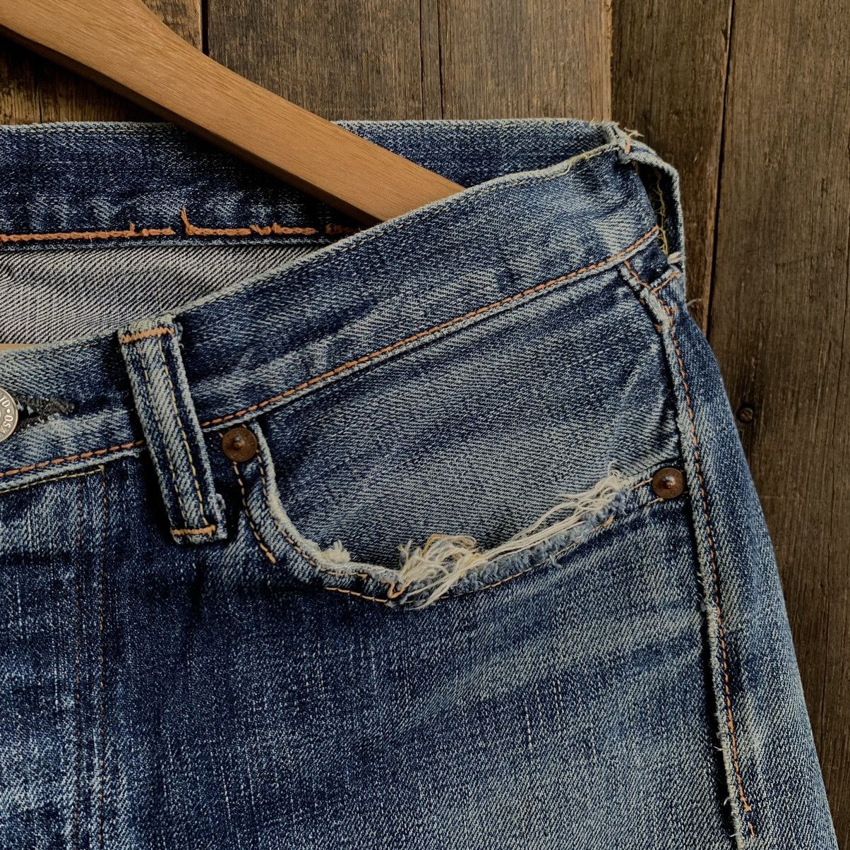 Full Count & Co. Osaka Full Count Selvedge Distressed Denim Jeans Size US 31 - 6 Thumbnail