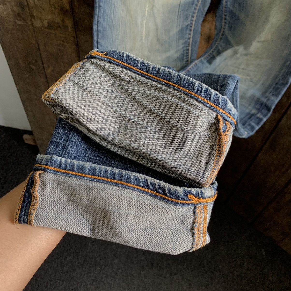 Nudie Jeans Nudie Jeans Distressed Denim Jeans Size US 31 - 8 Thumbnail