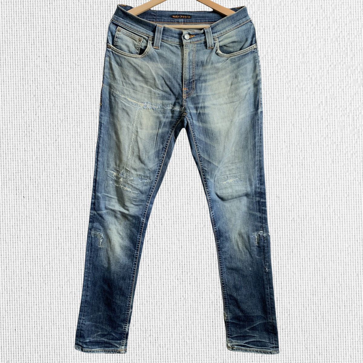 Nudie Jeans Nudie Jeans Distressed Denim Jeans Size US 31 - 1 Thumbnail