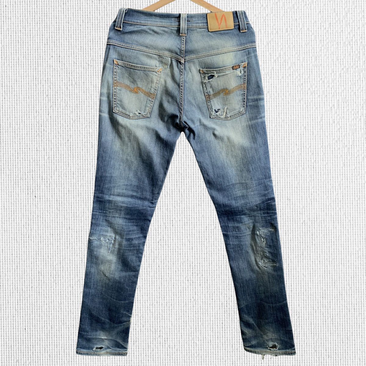 Nudie Jeans Nudie Jeans Distressed Denim Jeans Size US 31 - 2 Thumbnail