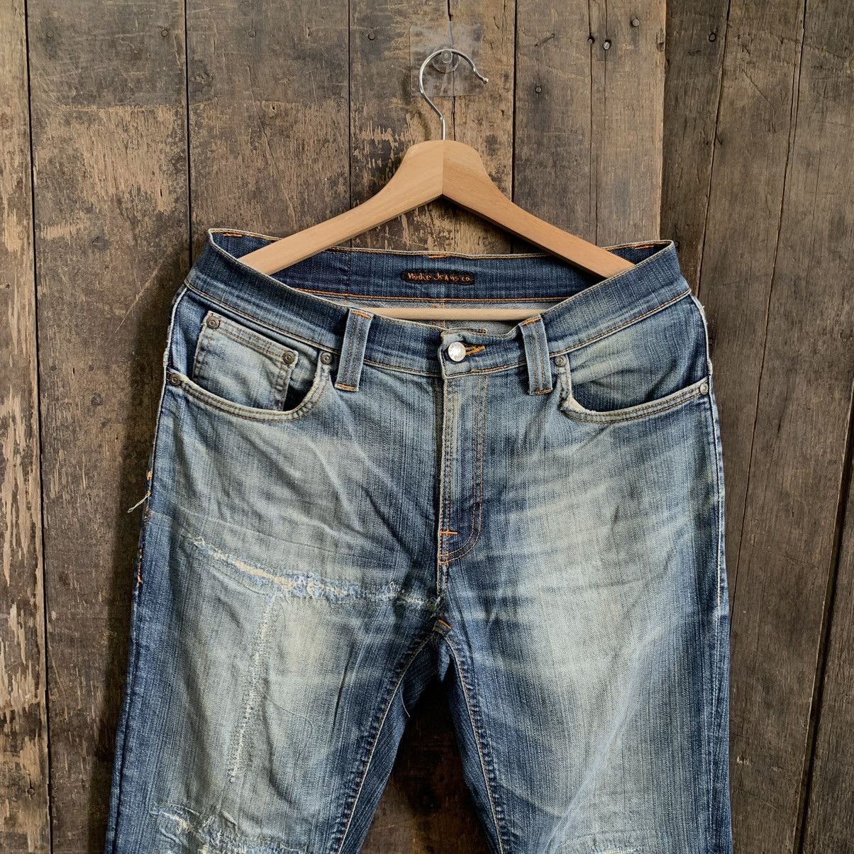 Nudie Jeans Nudie Jeans Distressed Denim Jeans Size US 31 - 3 Thumbnail