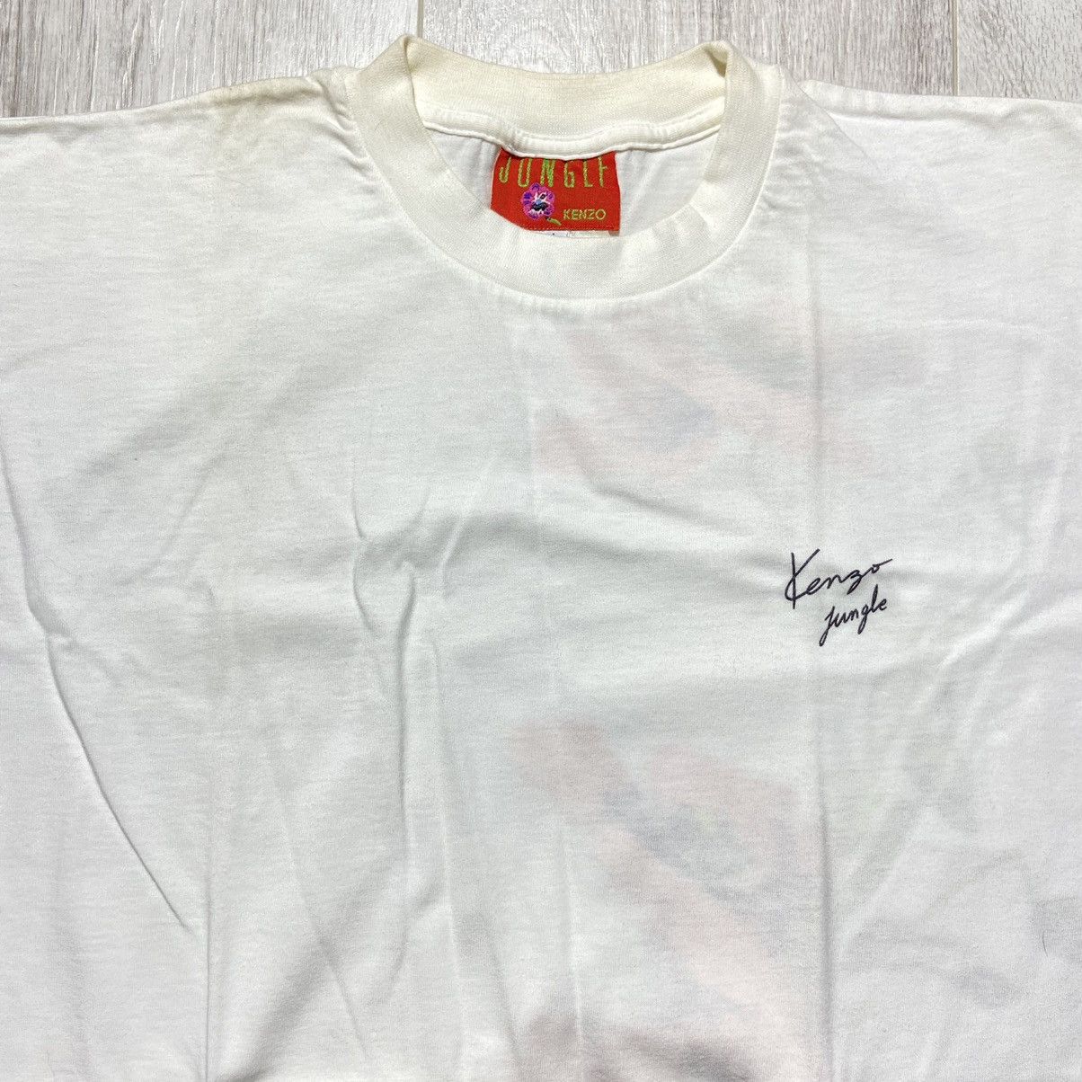 Kenzo × Vintage Vintage 90s Kenzo Jungle Slim Fit T-Shirt Size US L / EU 52-54 / 3 - 3 Thumbnail
