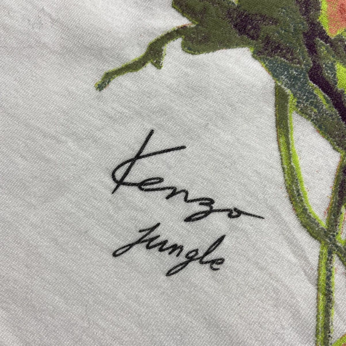 Kenzo × Vintage Vintage 90s Kenzo Jungle Slim Fit T-Shirt Size US L / EU 52-54 / 3 - 9 Thumbnail
