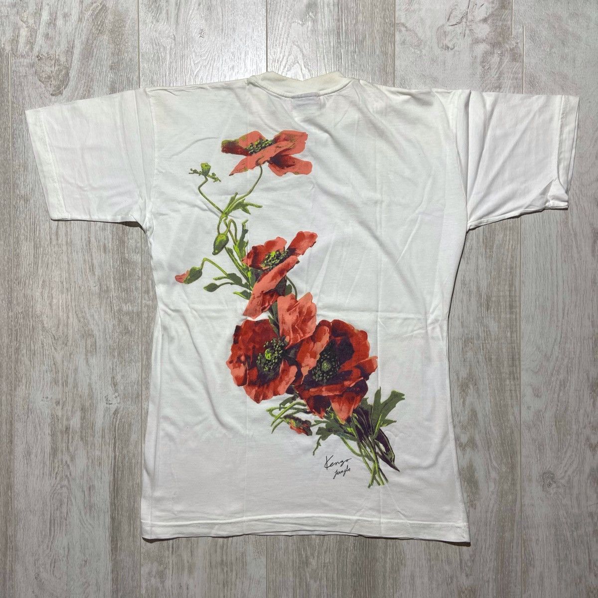 Kenzo × Vintage Vintage 90s Kenzo Jungle Slim Fit T-Shirt Size US L / EU 52-54 / 3 - 1 Thumbnail