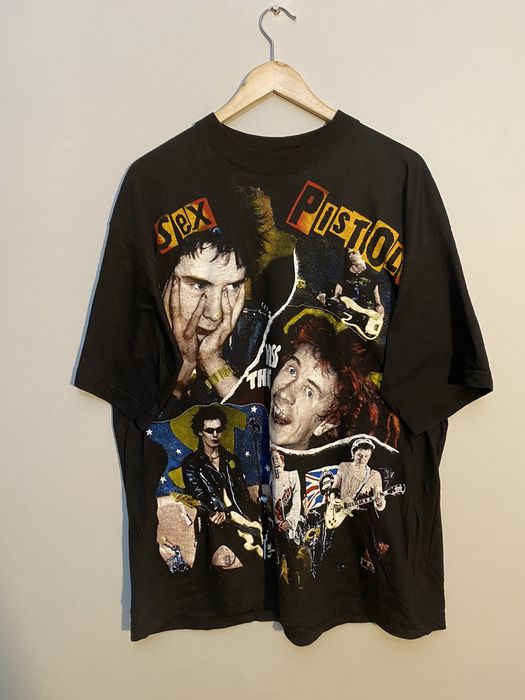 Vintage 90s Sex Pistols Kiss This Vintage Empire Punk Band Tshirt Grailed 4562
