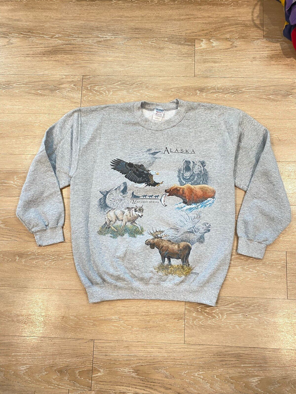 Vintage Vintage 90s Sansegal untamed animal sweatshirt | Grailed
