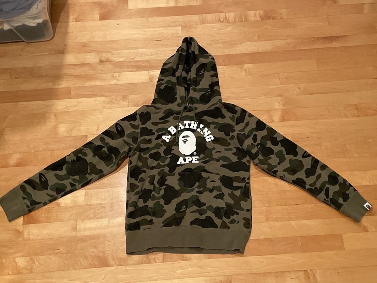 1ST CAMO COLLEGE PULLOVER HOODIE MENS