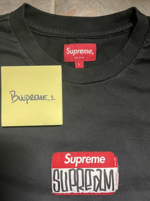 Supreme GONZ NAME TAG TEE Grailed