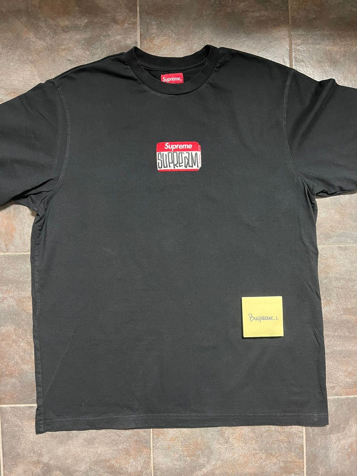 Supreme GONZ NAME TAG TEE | Grailed