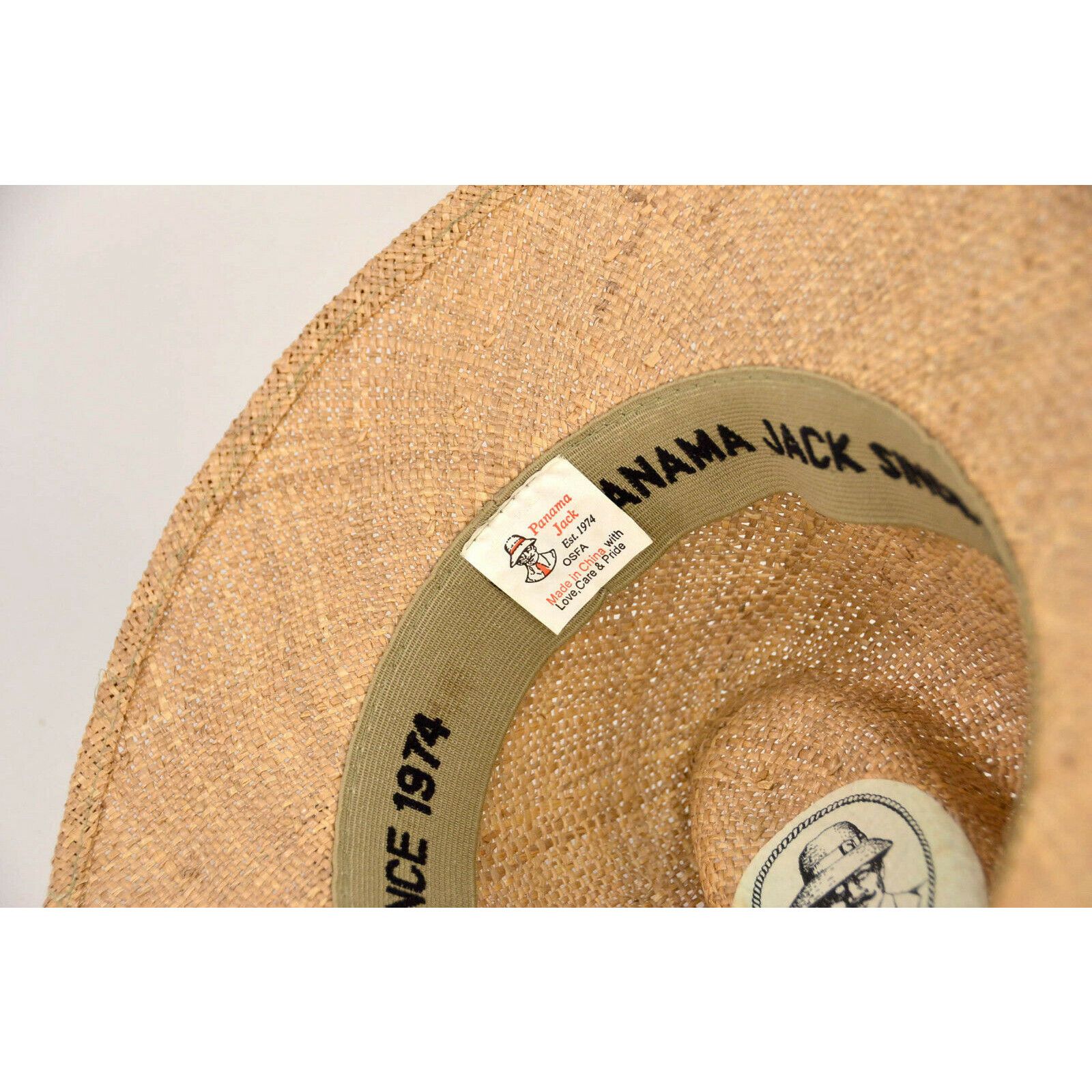 Panama Jack Vintage Original Panama Jack Straw Sun Safari Hat One Size
