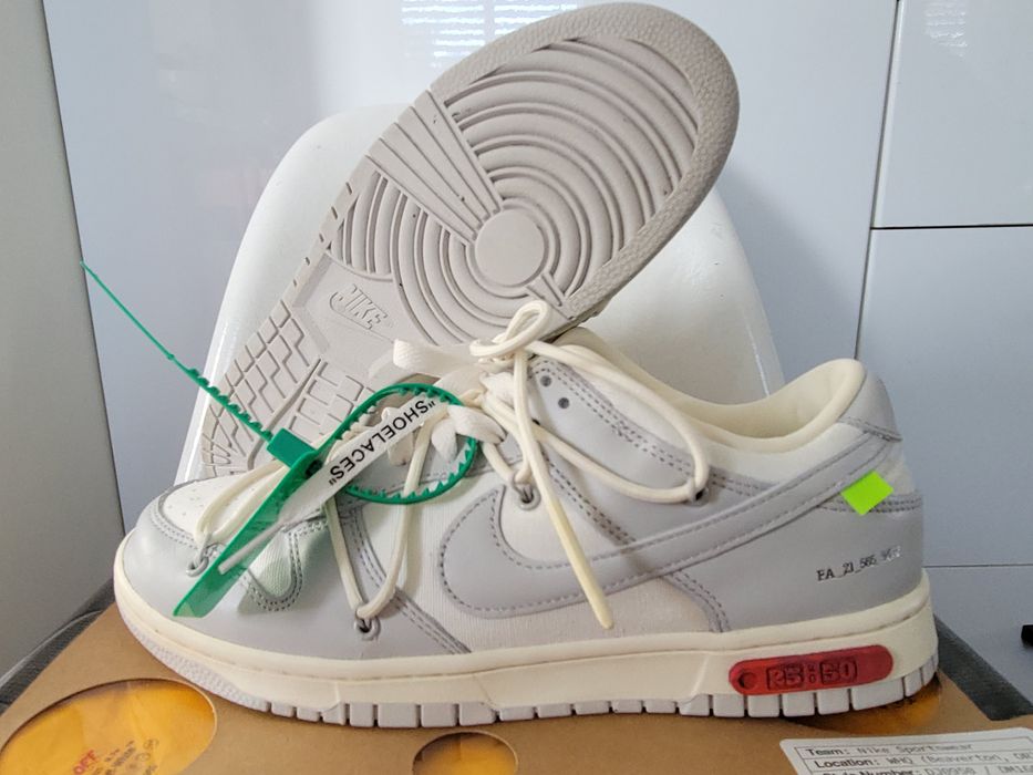 Nike NIKE x OFF WHITE Dunk Low Lot 25 of 50 Euro Release Grailed