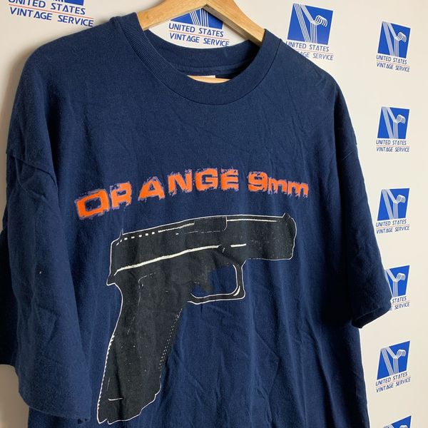 Vintage Vintage 90’s Band Tee Orange 9MM Front & Back Graphic Tee | Grailed