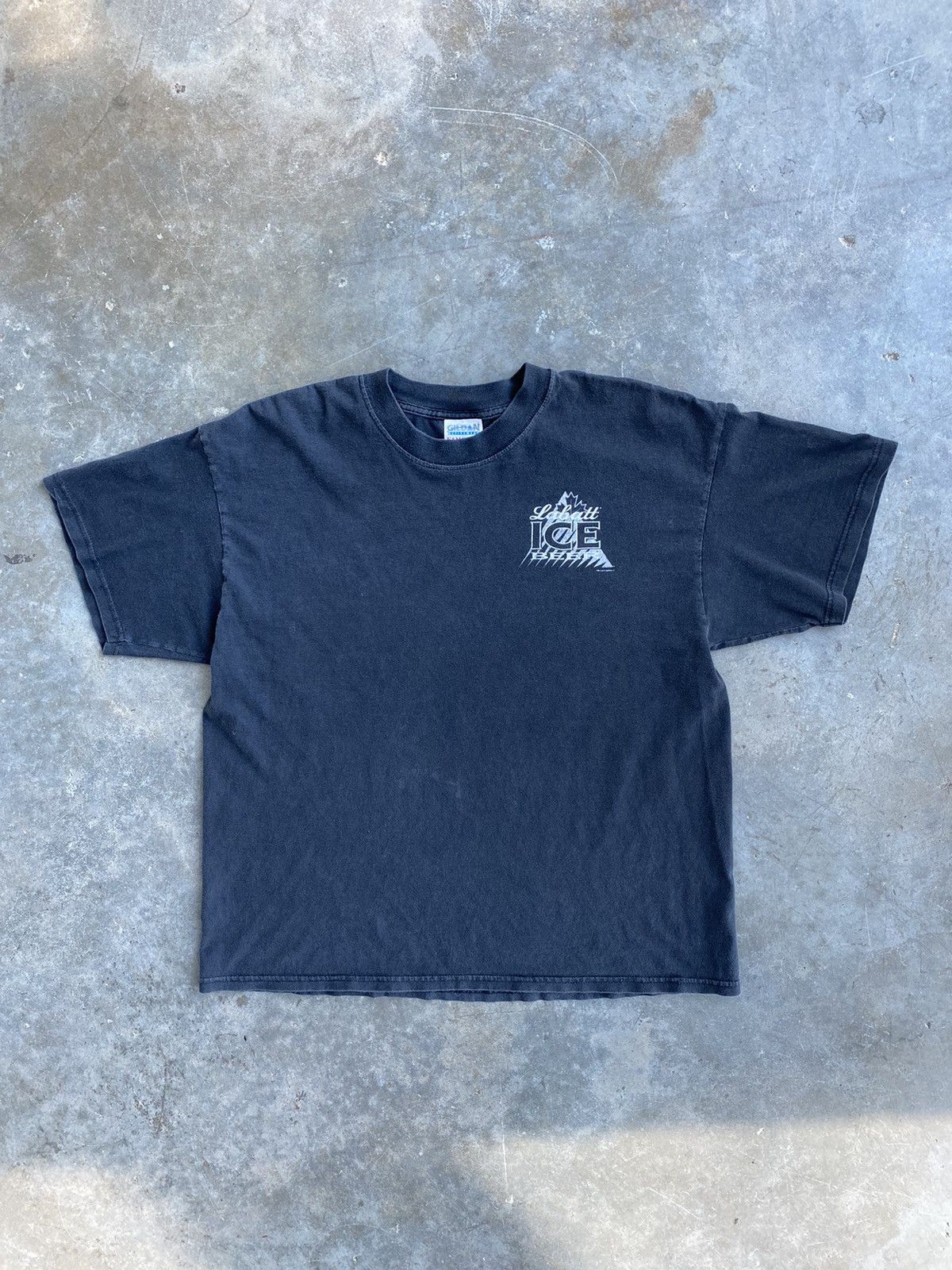 Vintage Vintage Labatt Ice Beer Logo Pocket Tee Sz. XL Black ❄️🥣🧊 Size US XL / EU 56 / 4 - 1 Thumbnail