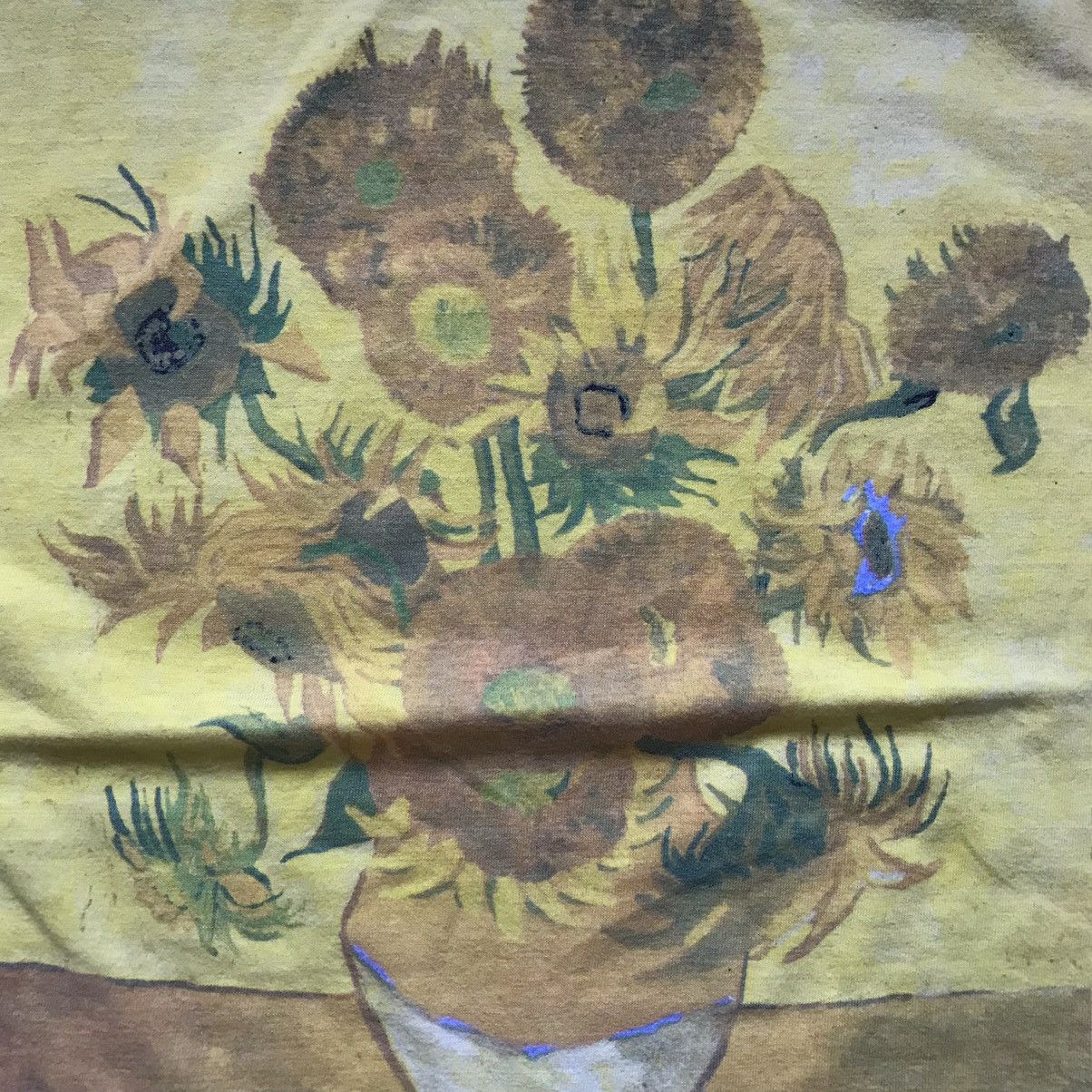 Vintage 90’s Vincent Van Gogh “Sunflower” Tshirt Size US XL / EU 56 / 4 - 5 Thumbnail