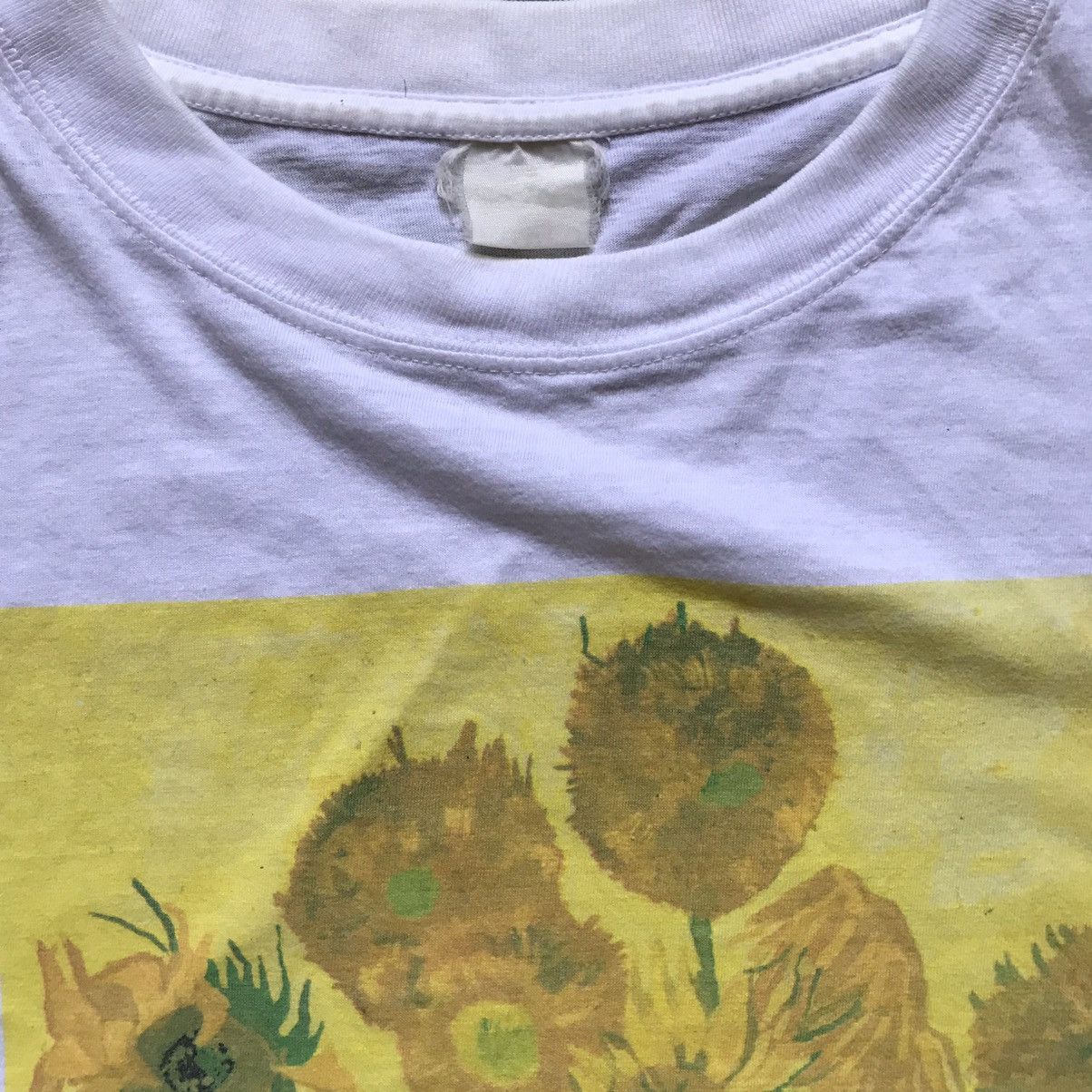 Vintage 90’s Vincent Van Gogh “Sunflower” Tshirt Size US XL / EU 56 / 4 - 4 Thumbnail