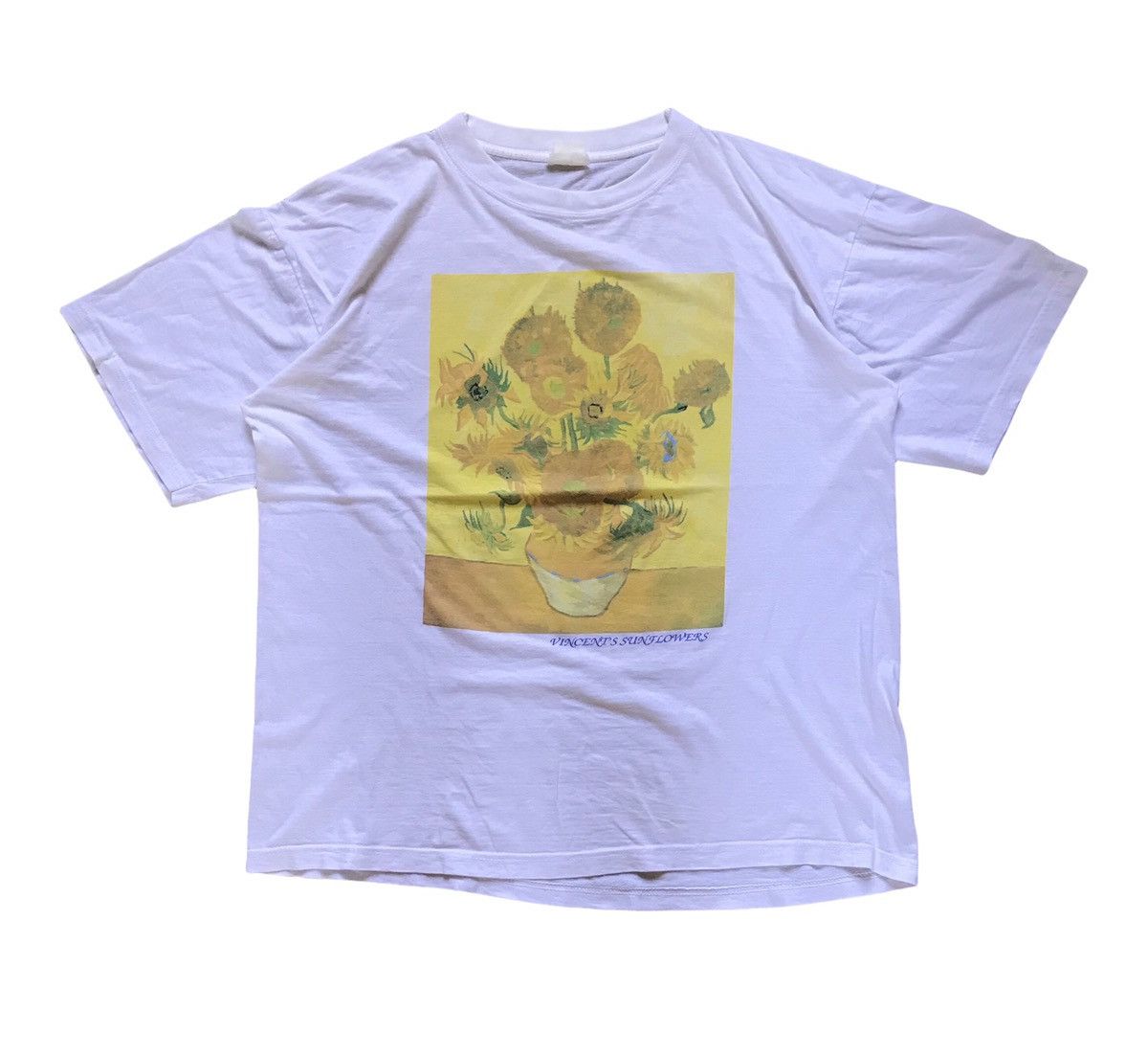 Vintage 90’s Vincent Van Gogh “Sunflower” Tshirt Size US XL / EU 56 / 4 - 1 Thumbnail