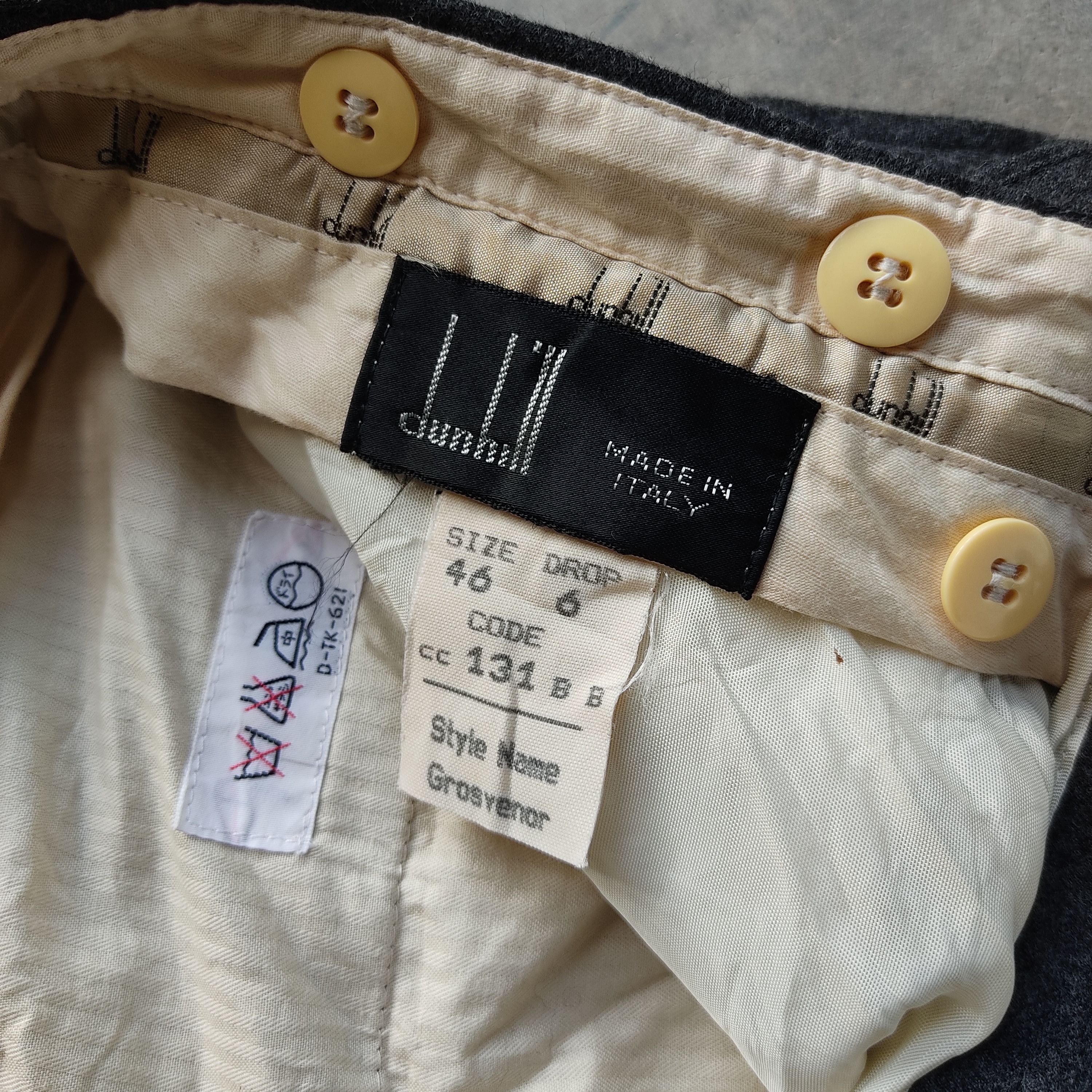 Alfred Dunhill × Vintage Classic Dunhill Trousers Casual Working Pants Size 46S - 4 Thumbnail