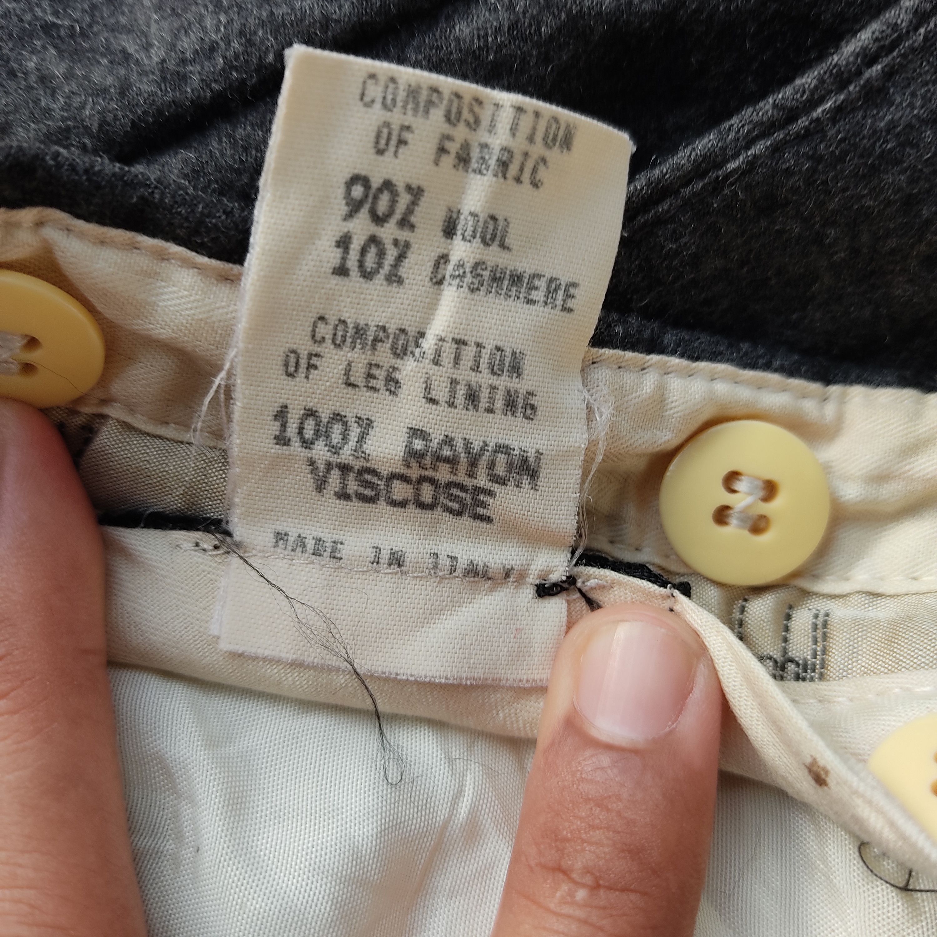 Alfred Dunhill × Vintage Classic Dunhill Trousers Casual Working Pants Size 46S - 5 Thumbnail