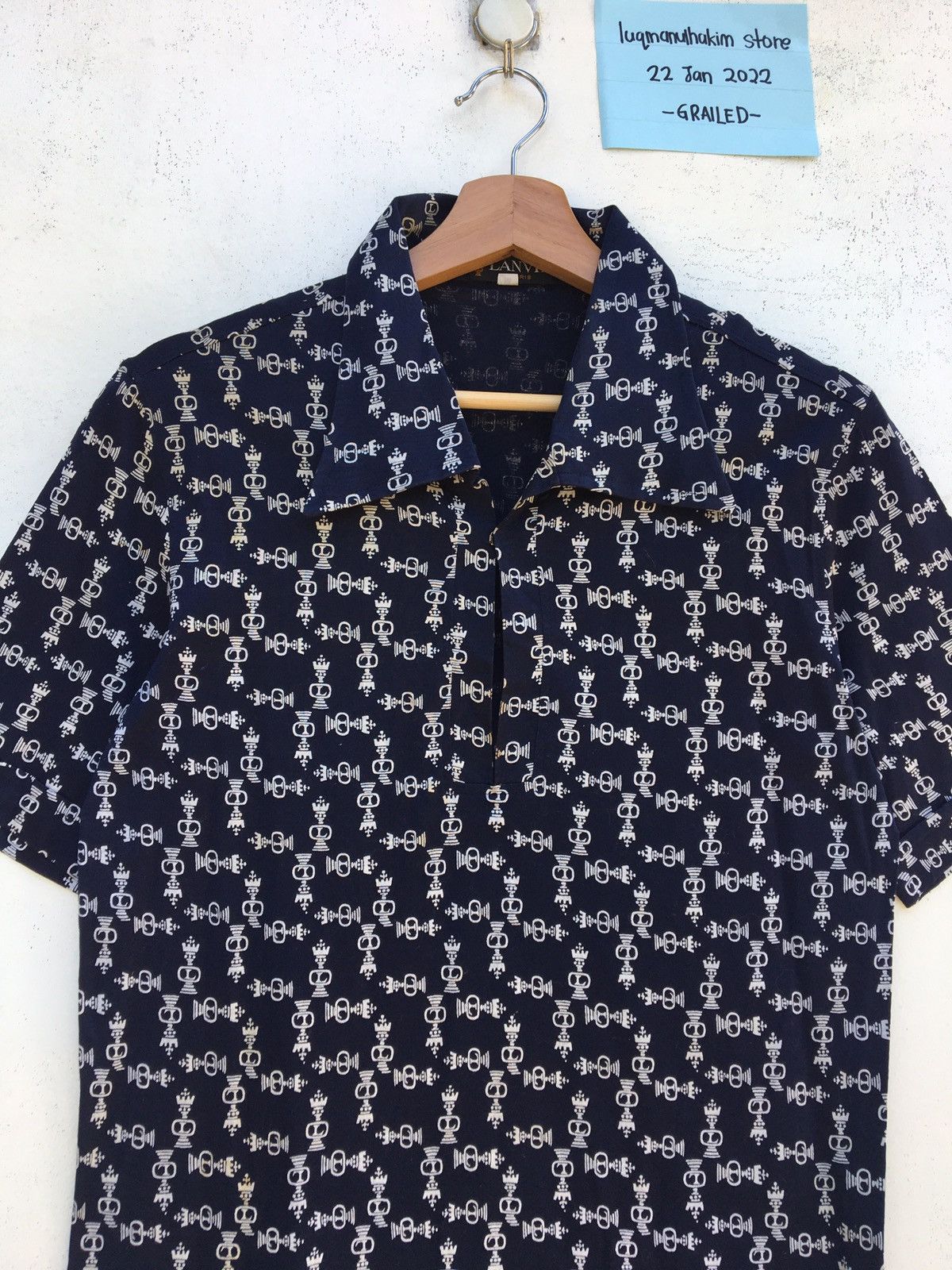 Lanvin Rare Vintage 90s Lanvin Logos Polo Shirt Size US S / EU 44-46 / 1 - 1 Thumbnail