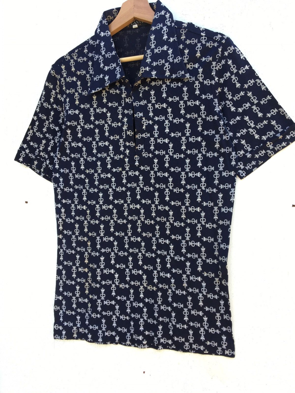 Lanvin Rare Vintage 90s Lanvin Logos Polo Shirt Size US S / EU 44-46 / 1 - 4 Thumbnail