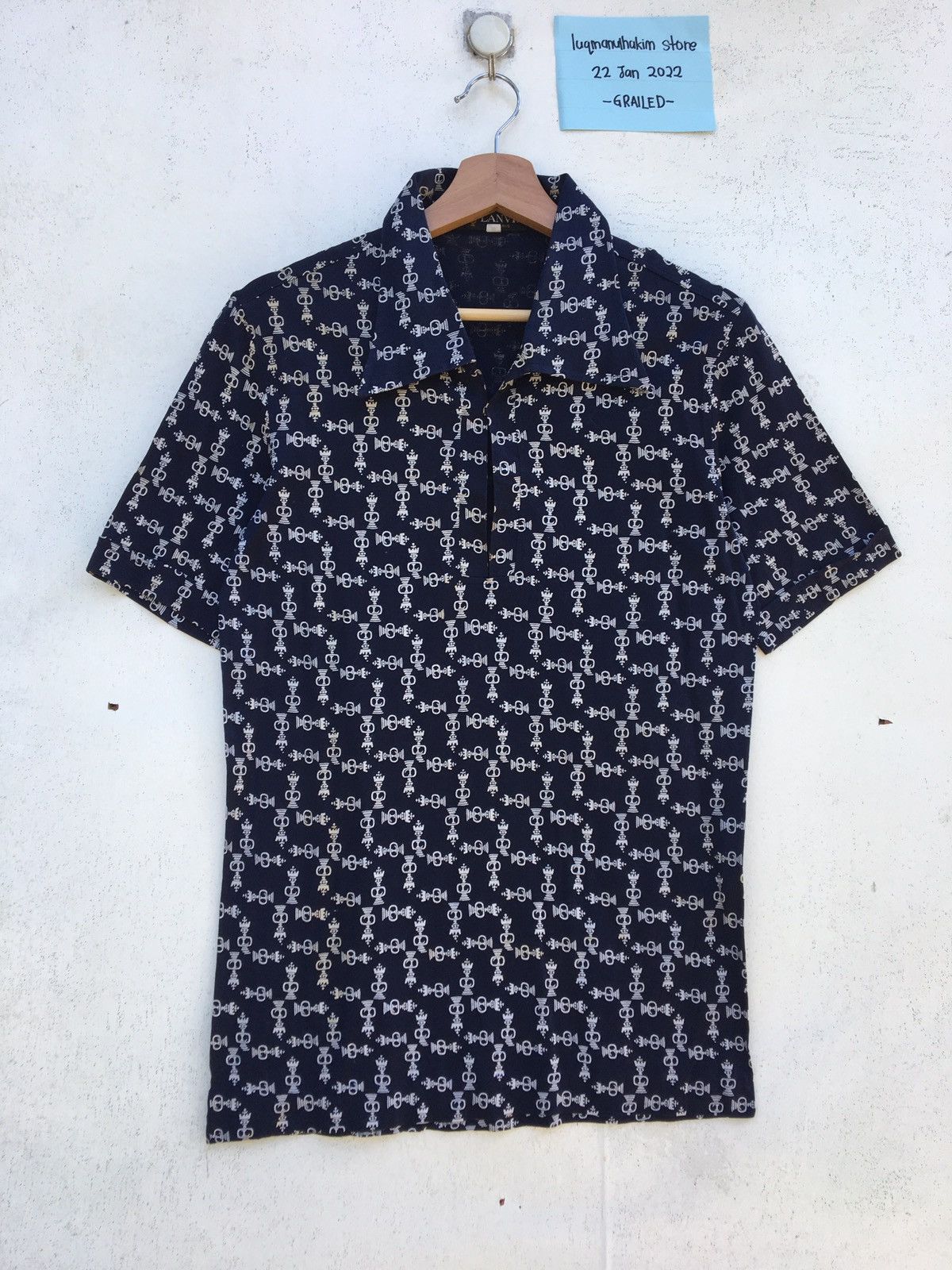Lanvin Rare Vintage 90s Lanvin Logos Polo Shirt Size US S / EU 44-46 / 1 - 2 Thumbnail