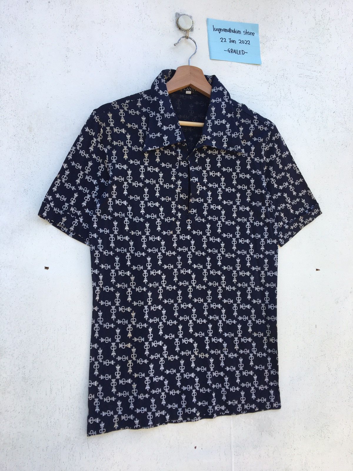 Lanvin Rare Vintage 90s Lanvin Logos Polo Shirt Size US S / EU 44-46 / 1 - 3 Thumbnail