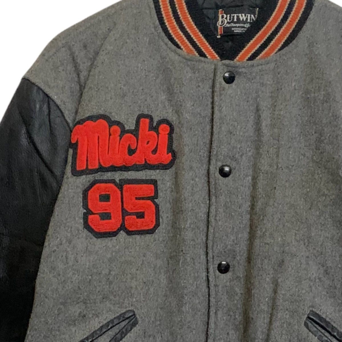 Vintage Vtg Micki 95 Letterman Varsity Jacket Size US L / EU 52-54 / 3 - 8 Thumbnail