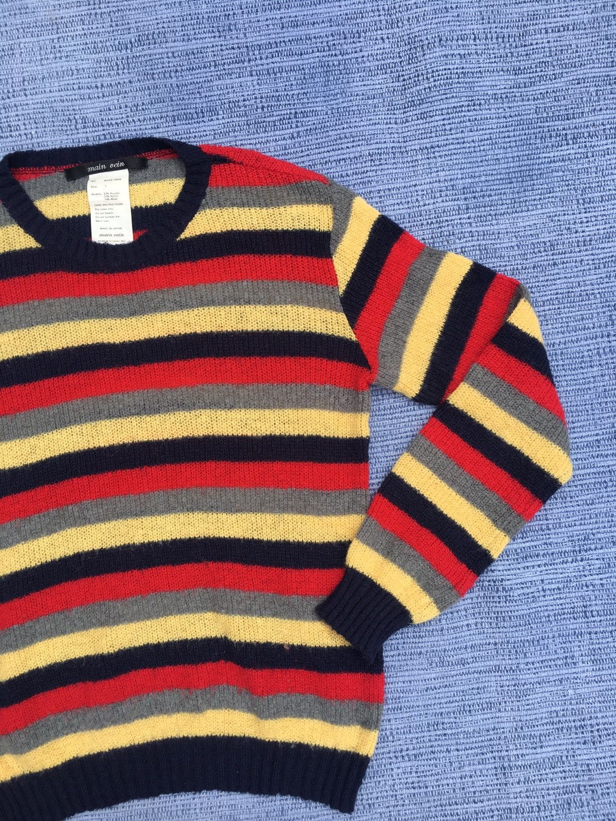 Japanese Brand striped wool Size US S / EU 44-46 / 1 - 2 Thumbnail