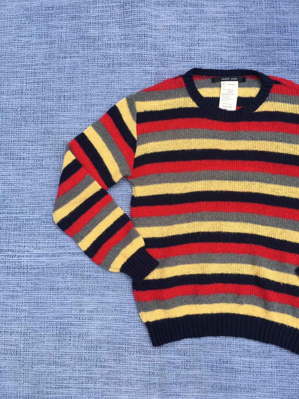 Japanese Brand striped wool Size US S / EU 44-46 / 1 - 3 Thumbnail