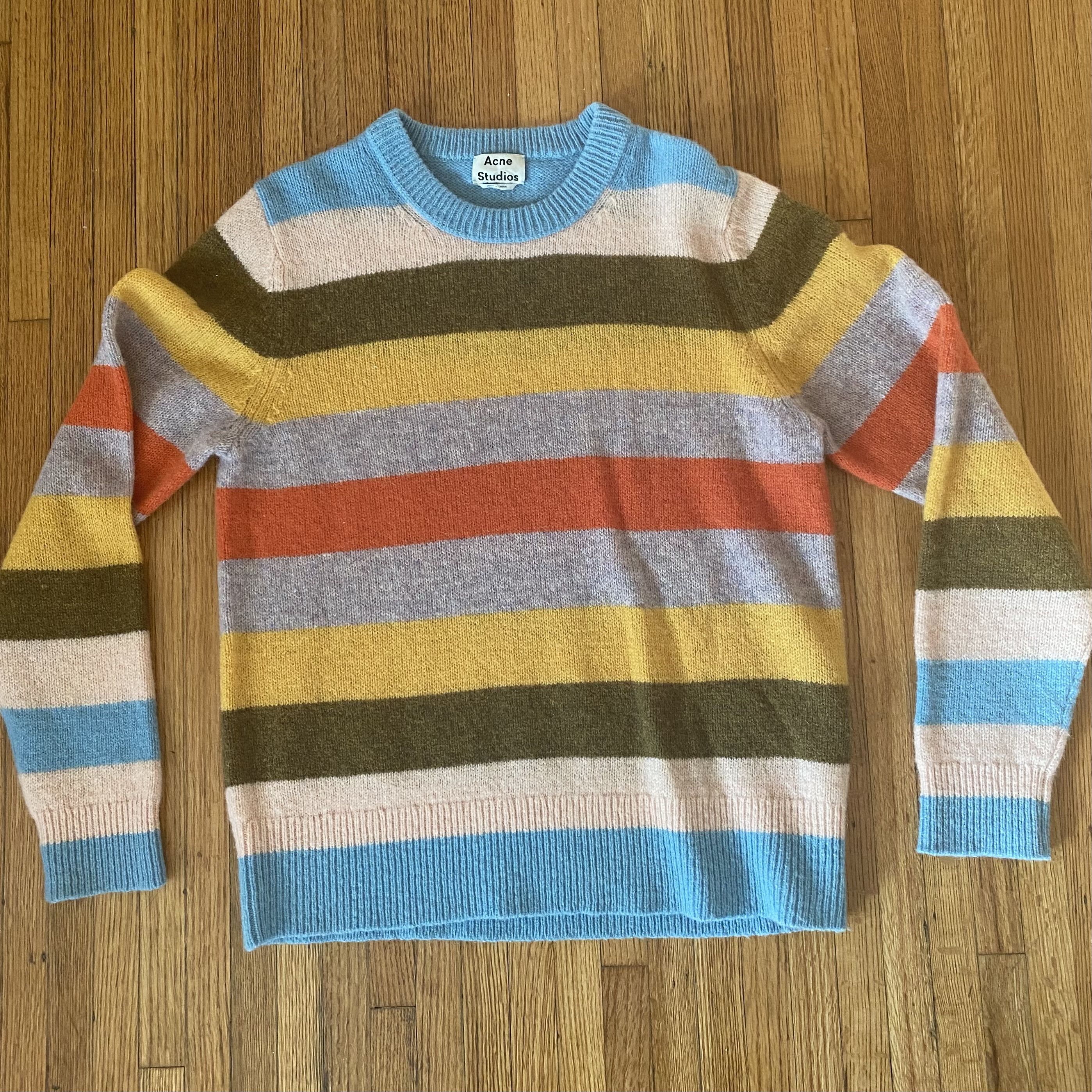 Acne studios kai shetland crew clearance knit