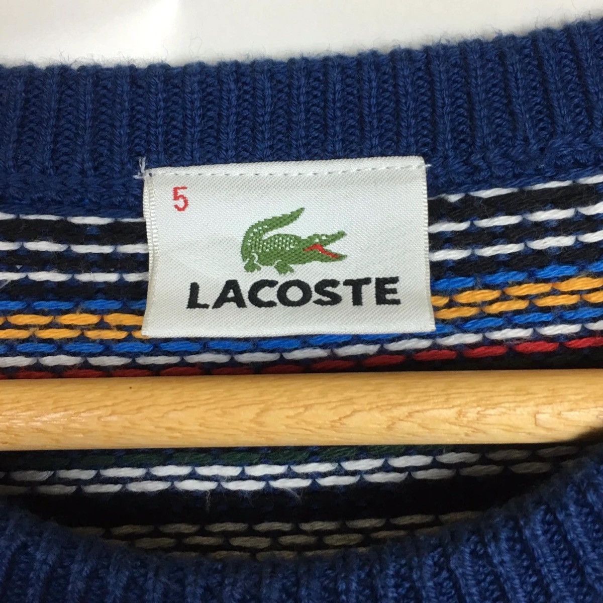 Lacoste Lacoste Multicolor Southweatern Aztec Knitted Pulls Sweater Size US L / EU 52-54 / 3 - 7 Thumbnail