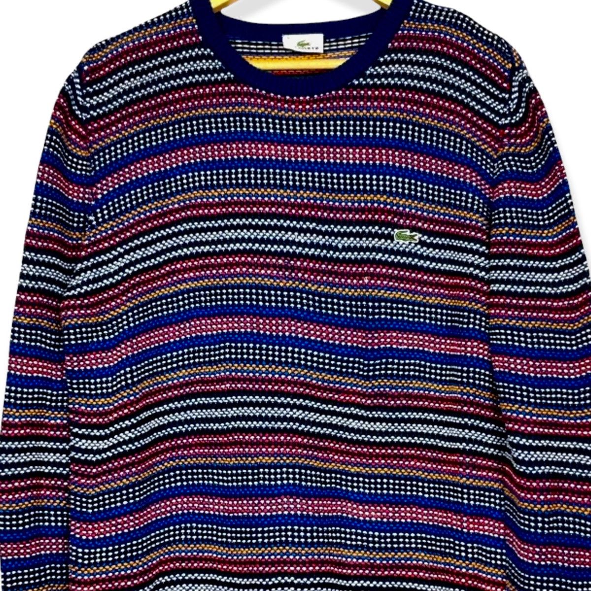 Lacoste Lacoste Multicolor Southweatern Aztec Knitted Pulls Sweater Size US L / EU 52-54 / 3 - 2 Thumbnail