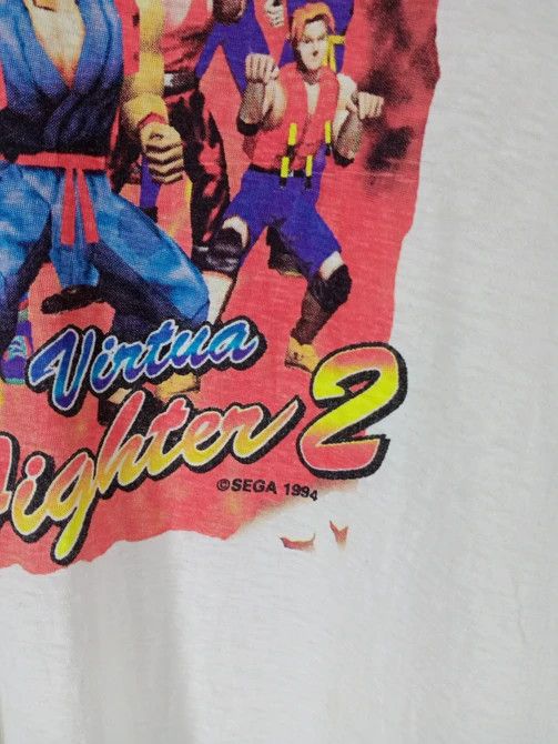The Game Rare Vintage 1994 Virtua Fighter 2 Sega Genesis Tshirt Size US L / EU 52-54 / 3 - 5 Thumbnail