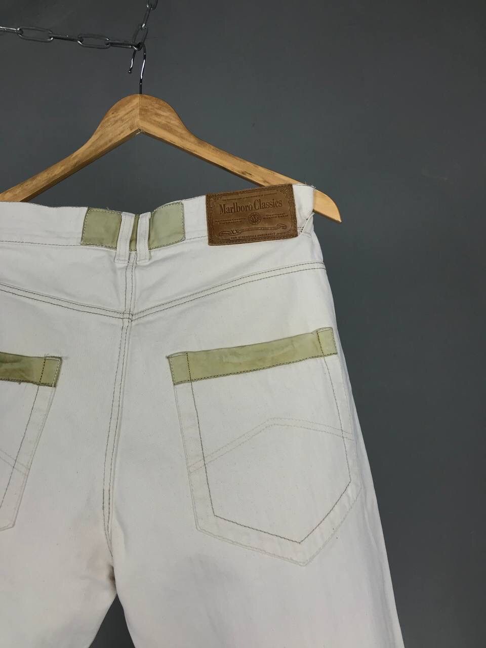 Marlboro Marlboro Classic American vintage leather jeans Size US 33 - 7 Thumbnail